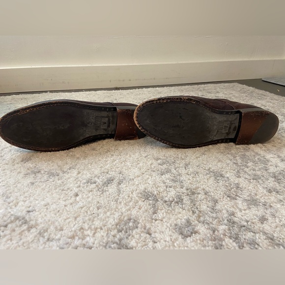 Frye Anna Brown Leather Oxford Shoe - Picture 4 of 5